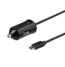 Automobilinis kroviklis DELTACO Micro USB, 2.4 A, 1 m kabelis, 12 W / USB-CAR129