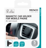 Magnetinis automobilinis laikiklis DELTACO oro grotelių laikiklis, mobiliajam telefonui, juodos spalvos / ARM-C101
