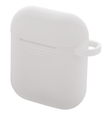 DELTACO „AirPods“ silikono dėklas, baltas / MCASE-AIRPS002