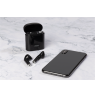 STREETZ True Wireless ausinės, 350 mAh dėklas, Bluetooth 5, juodos / TWS-0007