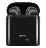 STREETZ True Wireless ausinės, 350 mAh dėklas, Bluetooth 5, juodos / TWS-0007