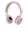 STREETZ ausinės su mikrofonu, sulankstomos, 3,5 mm jungtimi, 1,5m rožinės HL-W202
