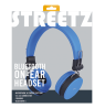 Belaidės ausinės STREETZ sulankstomos, BT 5.0, mėlynos / HL-BT401