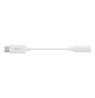 DELTACO USB-C į 3.5 mm adapteris, 10 cm, aktyvus, baltas USBC-1145