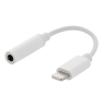 Audio adapteris EPZI Lightning į 3,5 mm, aliuminis korpusas, kabelio ilgis 45mm, sidabrinis / IPLH-595