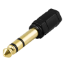 Ausinių adapteris DELTACO 3,5 mm female- 6,3 mm male, juodas / AD-1-K / R00180001