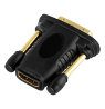 HDMI-DVI-D adapteris DELTACO Full HD 60Hz, paauksuotos jungtys, juodas / HDMI-11-K / R00100024