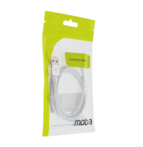 Kabelis MOB:A USB-A - Lightning 2.4A, 1m, baltas / 383203