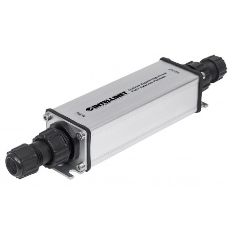 Intellinet Outdoor Gigabit High-Power PoE+ Extender Repeater, IEEE 802.3at/af Power over Ethernet (PoE+/PoE), Extends Range up