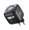 Havit UC250 A-EU - GaN travel charger with extendable cable (black)