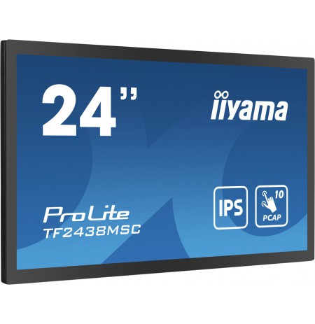 iiyama 23.8” 10pt Optical Bonded PCAP Open Frame Touch monitor with IPS panel technology, edge-to-edge glass design,