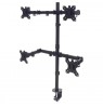 Manhattan Quad Desk Mount for TV & Monitors, For screens 10" to 27", Stand or Clamp Assembly, VESA compatability: 75x75 and