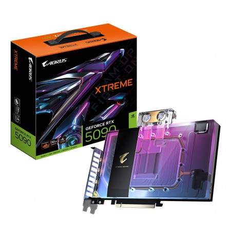 GIGABYTE AORUS GeForce RTX 5090 XTREME WATERFORCE WB 32G Graphics Card - 32GB GDDR7