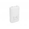 Išorinė baterija DELTACO 10 000 mAh, 2x USB-A, 1x USB-C, balta / PB-C1005