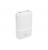 Išorinė baterija DELTACO 10 000 mAh, 2x USB-A, 1x USB-C, balta / PB-C1005