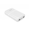 Išorinė baterija DELTACO 10 000 mAh, 2x USB-A, 1x USB-C, balta / PB-C1005