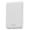 Išorinė baterija 5000 mAh DELTACO, bevielis įkrovimas, PD 20 W,magnetas,baltas / PB-Q1006 / 1903253