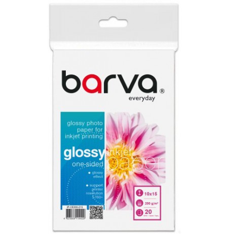 Fotopopierius Barva (IP-CE200-215) Everyday blizgus 200 g/m², 10x15 cm, 20 lapų