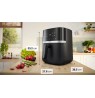 Bosch Serie 4 MAFS2462B fryer Single 6.1 L Stand-alone 2050 W Hot air fryer Black