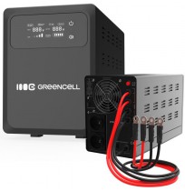 GREEN CELL AVR UPS Uninterruptible Power Supply 1500VA 1000W PowerCore 12 VDC without batteries