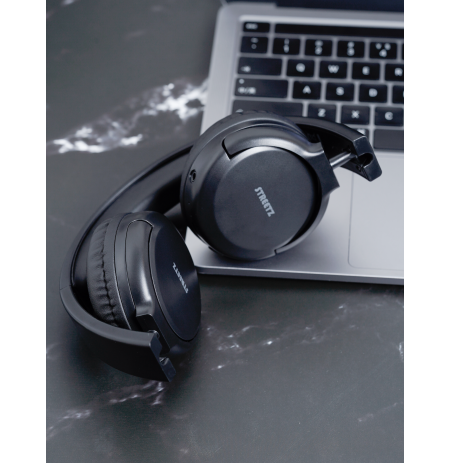 BT210 Bluetooth ausinės STREETZ, su mikrofonu, sulankstomos, juodos / BT210-BLK / 6612085