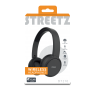 BT210 Bluetooth ausinės STREETZ, su mikrofonu, sulankstomos, juodos / BT210-BLK / 6612085