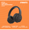 Bluetooth triukšmą slopinančios ausinės STREETZ, juodos / BT510-BLK / 6612087