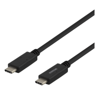 Kabelis DELTACO USB 2.0, Type C - Type C, 1m, juodas / USBC-2001M