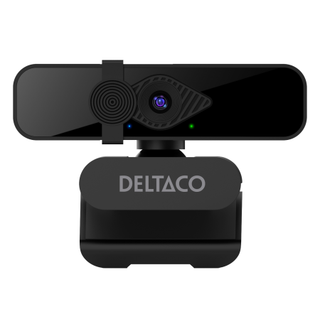 Internetinė kamera DELTACO, 2K QHD su 360° pasisukimu, pakreipiama aukštyn/žemyn, 2MP, black  / W-200 / 1902913