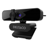 Internetinė kamera DELTACO, 2K QHD su 360° pasisukimu, pakreipiama aukštyn/žemyn, 2MP, black  / W-200 / 1902913