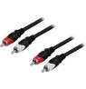 Audio kabelis DELTACO 2xRCA ha - ha, 15m / MM-114