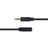 Audio kabelis DELTACO 3.5mm, paauksuota jungtis, 3m, juodas / MM-161-K / 00180013