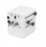 Gembird TPA-1A2C20-01-W Universal travel power adapter, 20 W, white | Gembird