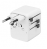 Gembird TPA-1A2C20-01-W Universal travel power adapter, 20 W, white | Gembird