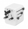 Gembird TPA-1A2C20-01-W Universal travel power adapter, 20 W, white | Gembird