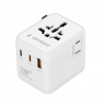 Gembird TPA-1A2C20-01-W Universal travel power adapter, 20 W, white | Gembird