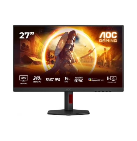AOC Q27G4ZR | 27 " | Fast IPS | QHD | 16:9 | 240 Hz | 1 ms | 2560 x 1440 pixels | 400 cd