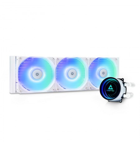 Chieftec CLC-360-RGB-W computer cooling system Computer case All-in-one liquid cooler 12 cm White