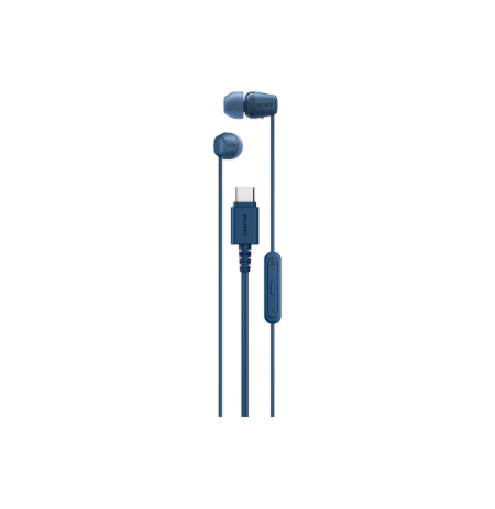 Sony IER‑EX15C USB‑C Wired Earbuds with Mic, Blue | Sony