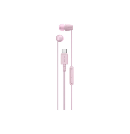 Sony IER‑EX15C USB‑C Wired Earbuds with Mic, Pink | Sony