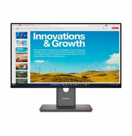 Lenovo ThinkVision P24QD-40 LED display 60.5 cm (23.8") 2560 x 1440 pixels Quad HD LCD Black
