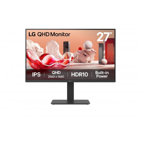 LG 27" Monitor 27BA54QB-B QHD DP HDMI IPS HDR10
