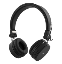 STREETZ sulankstomos BT5,0 ausinės, 3,5 mm, juodos HL-BT400