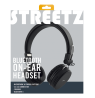 STREETZ sulankstomos BT5,0 ausinės, 3,5 mm, juodos HL-BT400