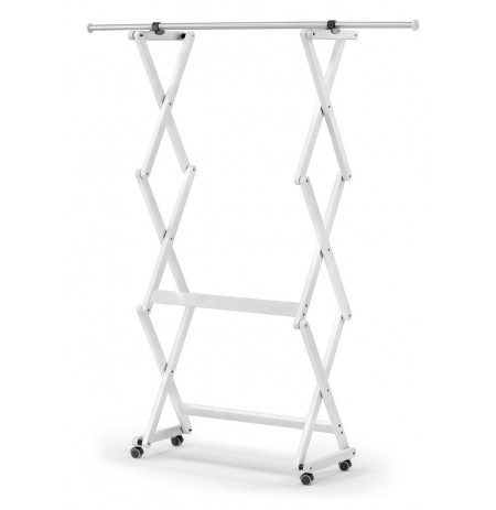 Clothes hanger, white 140 x 32 cm