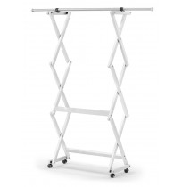 Clothes hanger, white 140 x 32 cm