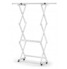 Clothes hanger, white 140 x 32 cm