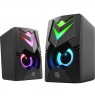 PC Speakers 2.0 DEFENDER J4 2.0 6W LED USB black
