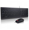 Lenovo Essential Wired Combo Black US Euro keyboard Mouse included Universal USB