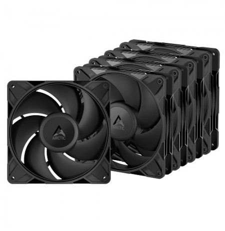 ARCTIC P14 PRO PWM PST korpuso ventiliatoriai x5, 4-pin, 140mm, juodi